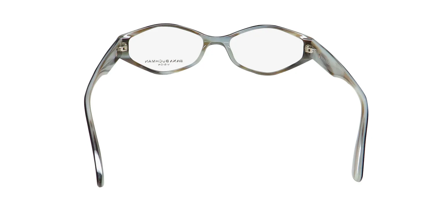 Dana Buchman Shelby bk Eyeglasses Black Ivory 51mm 5
