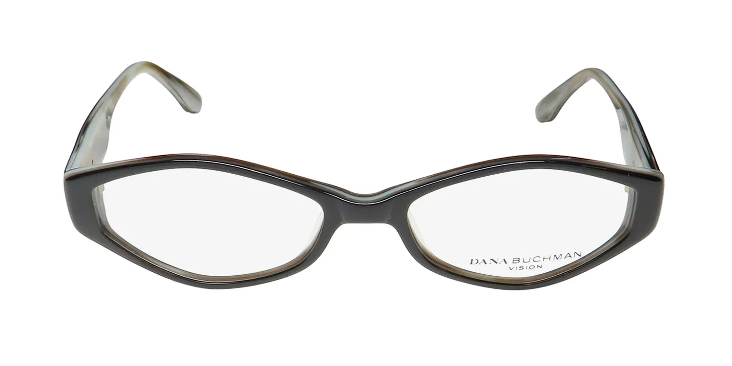 Dana Buchman Shelby bk Eyeglasses Black Ivory 53mm 3
