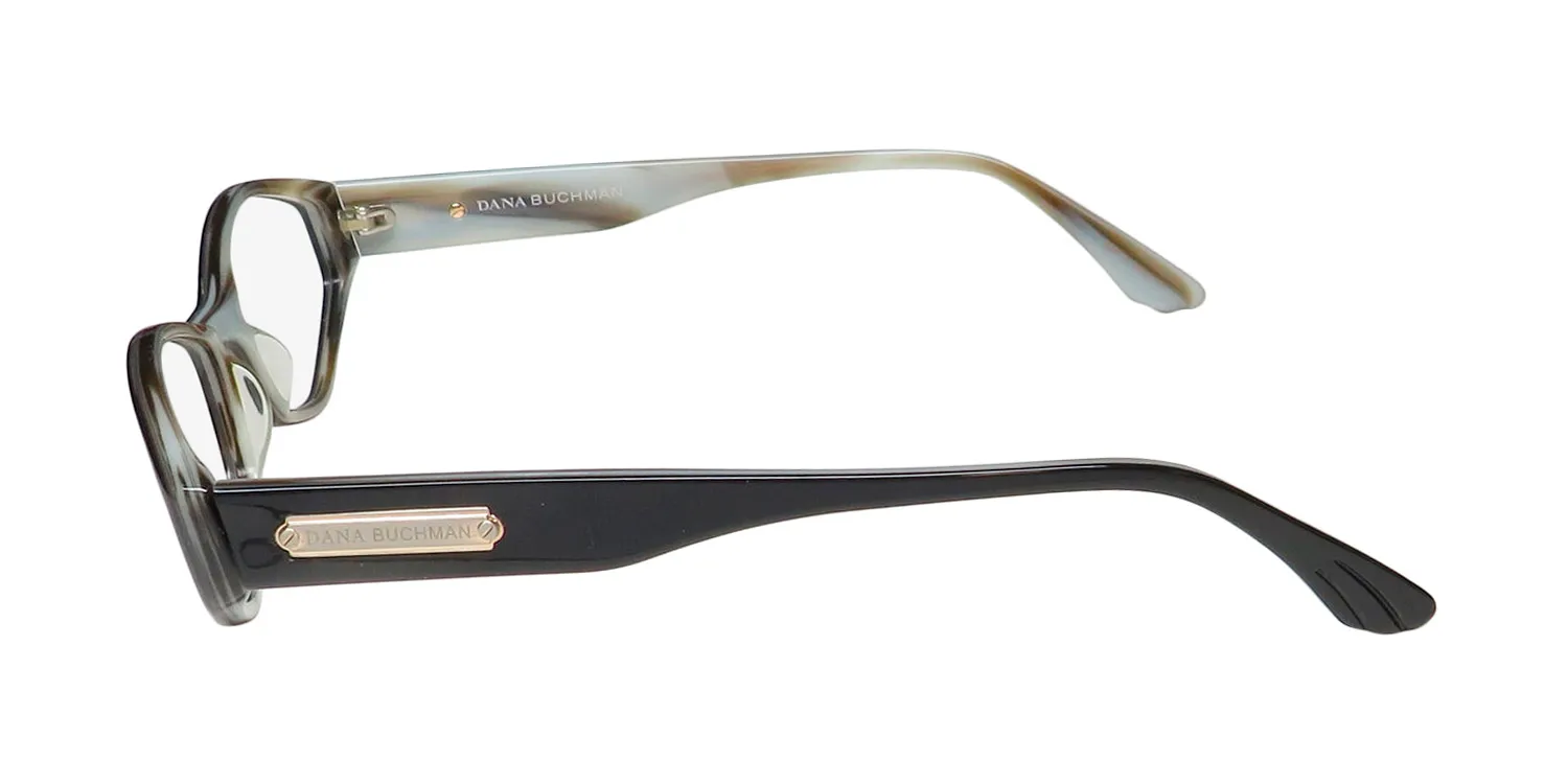 Dana Buchman Shelby bk Eyeglasses Black Ivory 53mm 4
