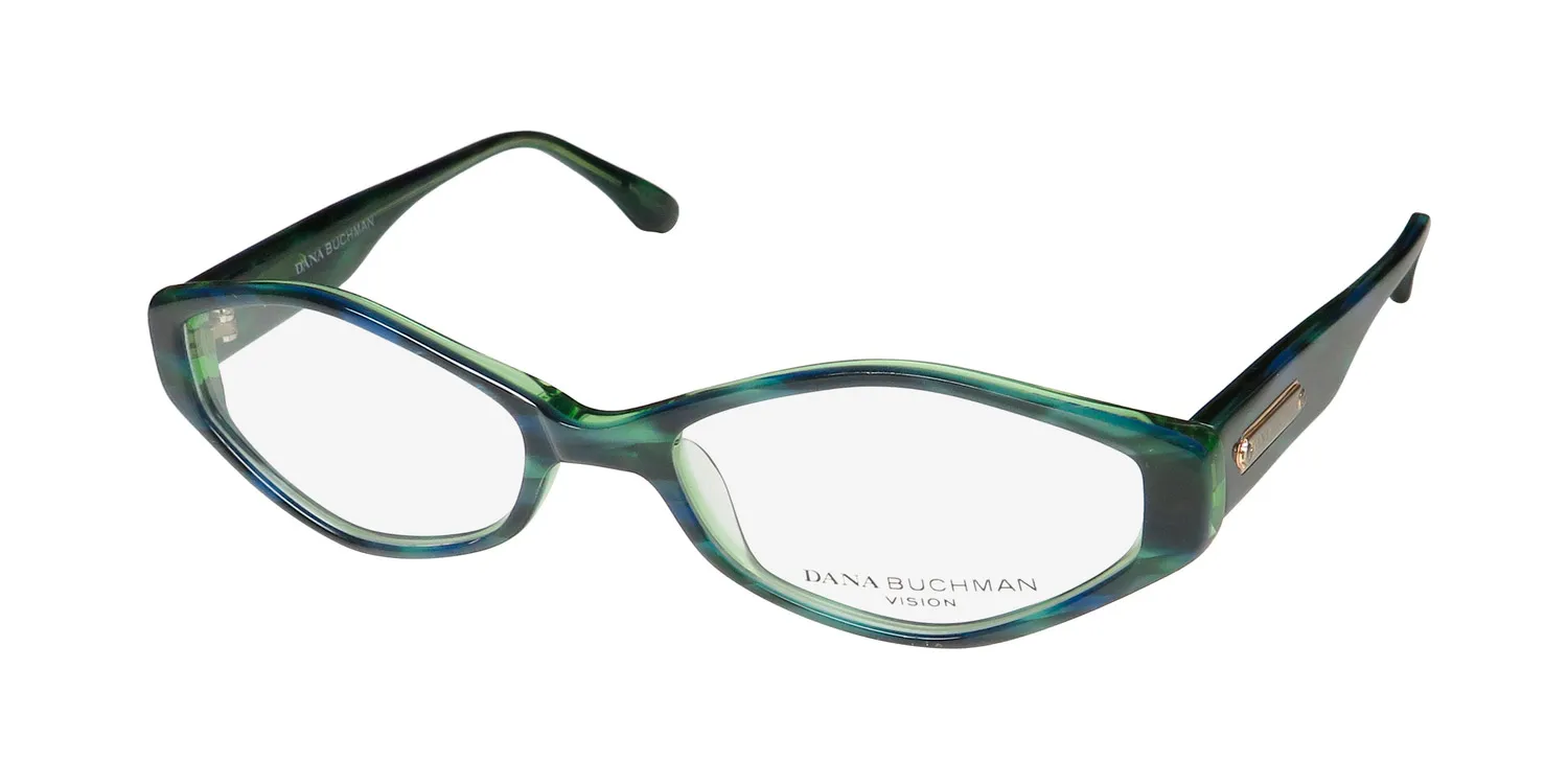 Dana Buchman Shelby aq Eyeglasses Aqua Tortoise 51mm