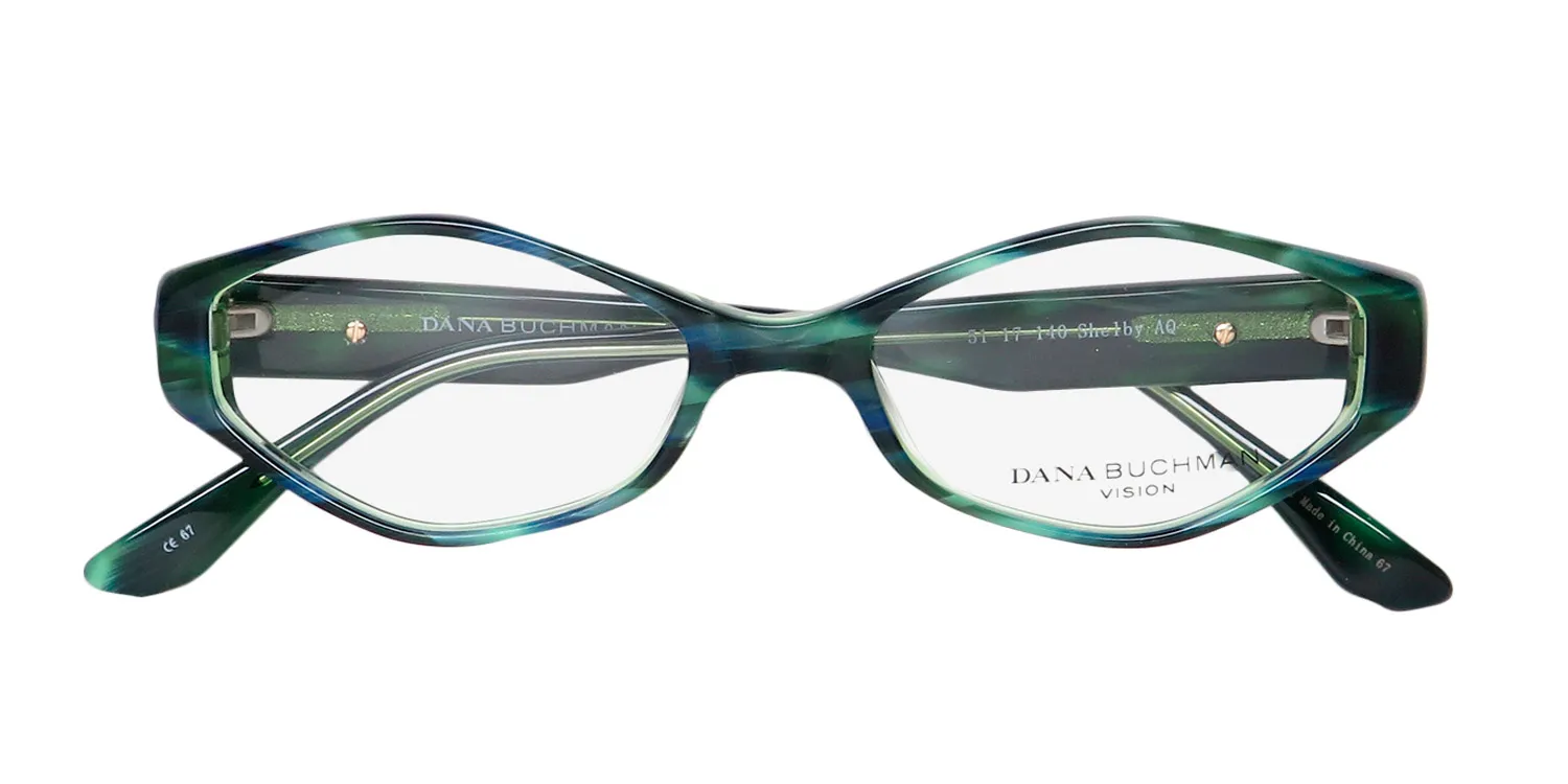 Dana Buchman Shelby aq Eyeglasses Aqua Tortoise 51mm 2