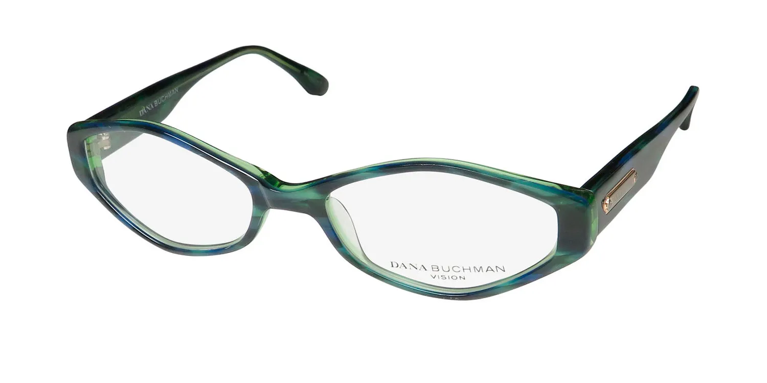 Dana Buchman Shelby aq Eyeglasses Aqua Tortoise 53mm
