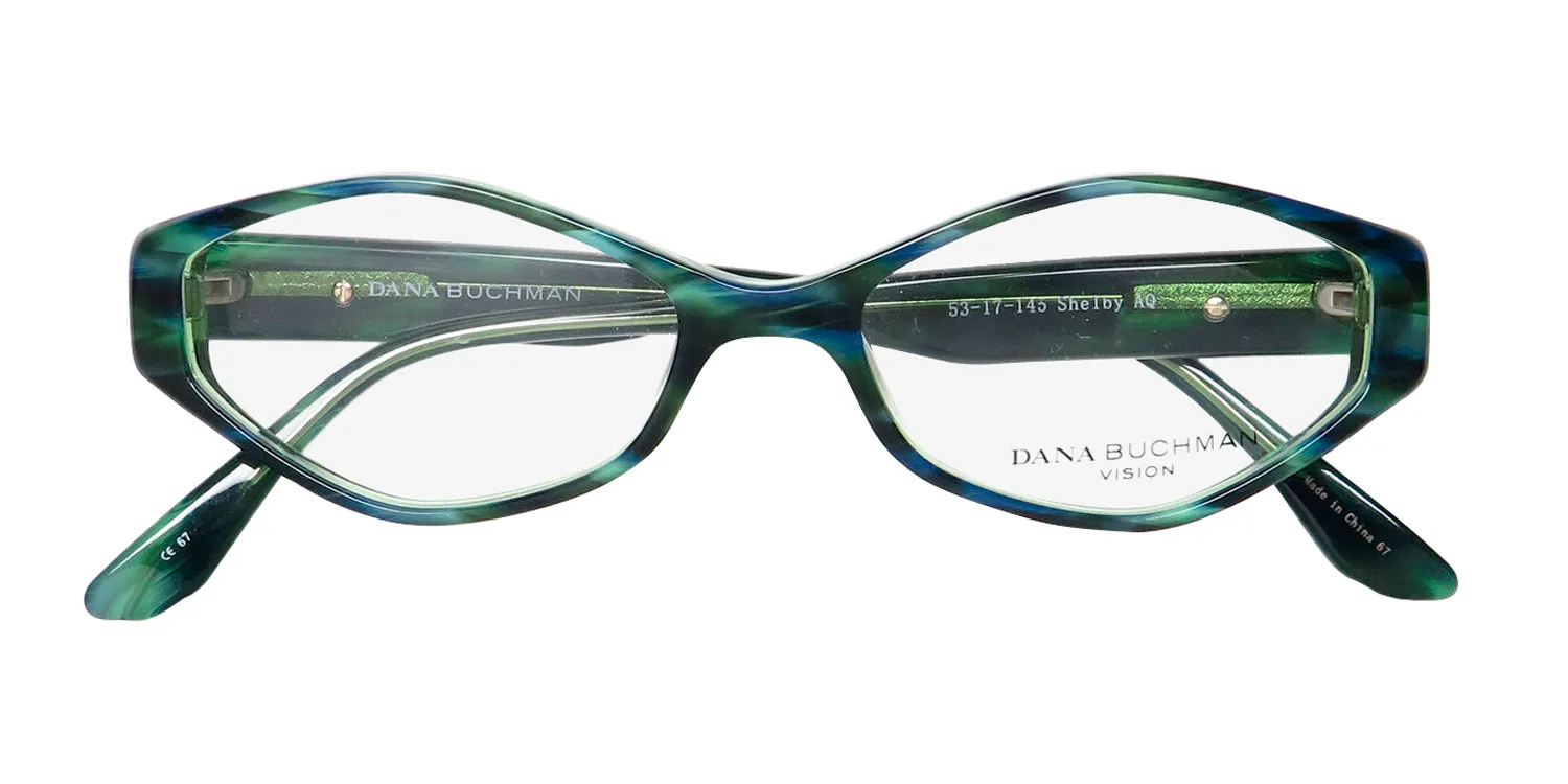 Dana Buchman Shelby aq Eyeglasses Aqua Tortoise 53mm 2