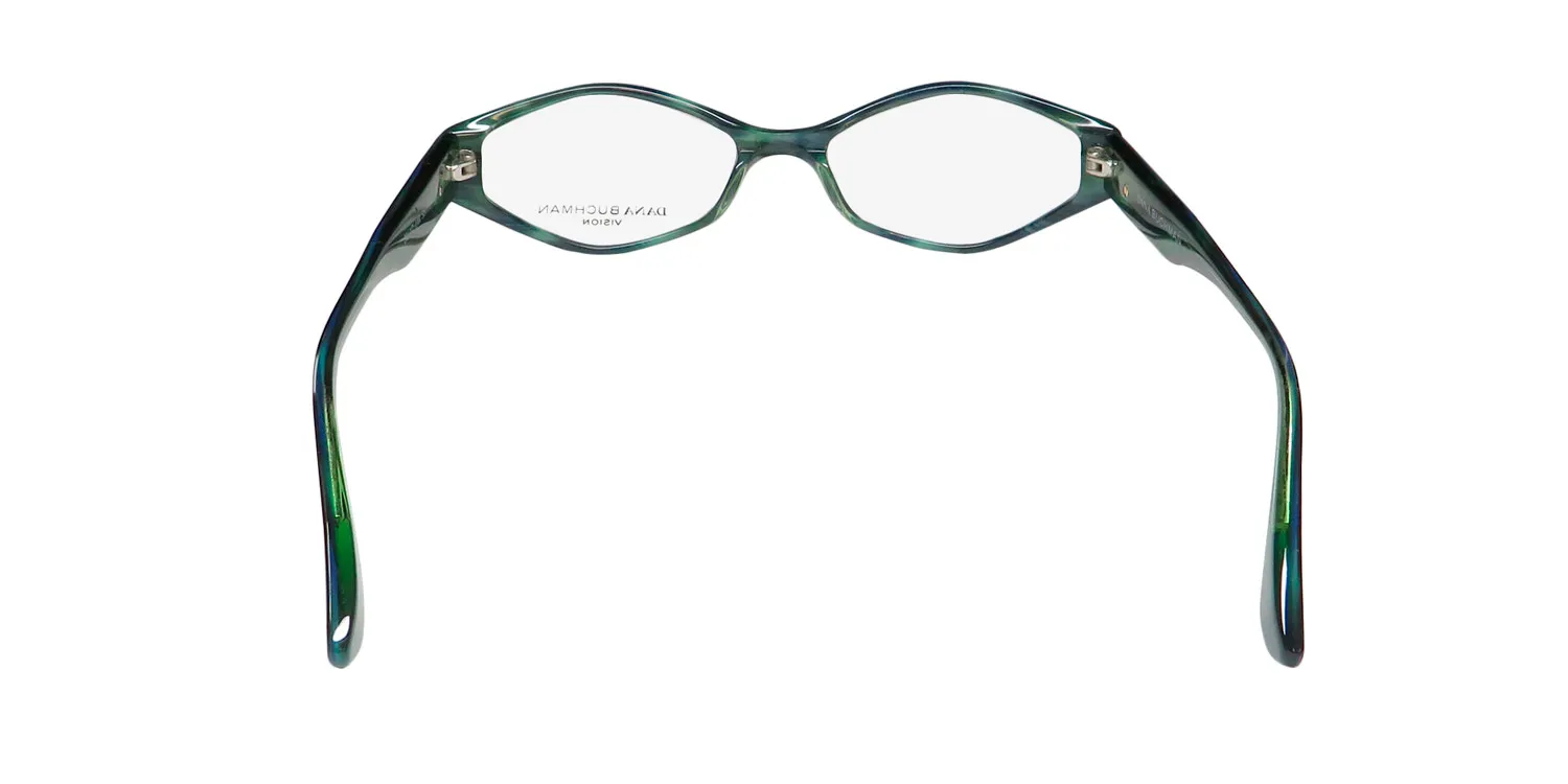 Dana Buchman Shelby aq Eyeglasses Aqua Tortoise 53mm 5