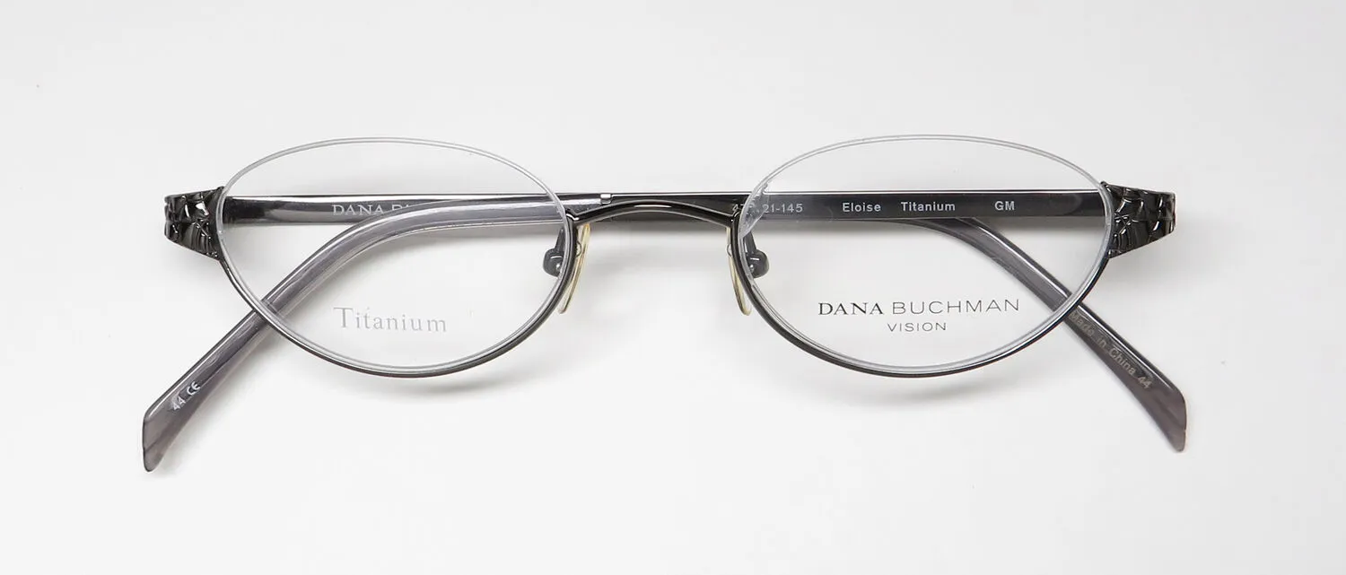 Dana Buchman Eloise gm Eyeglasses Gunmetal 47mm 2