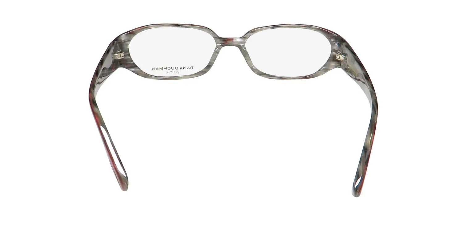 Dana Buchman Opal bu Eyeglasses Burgundy Horn 53mm 5
