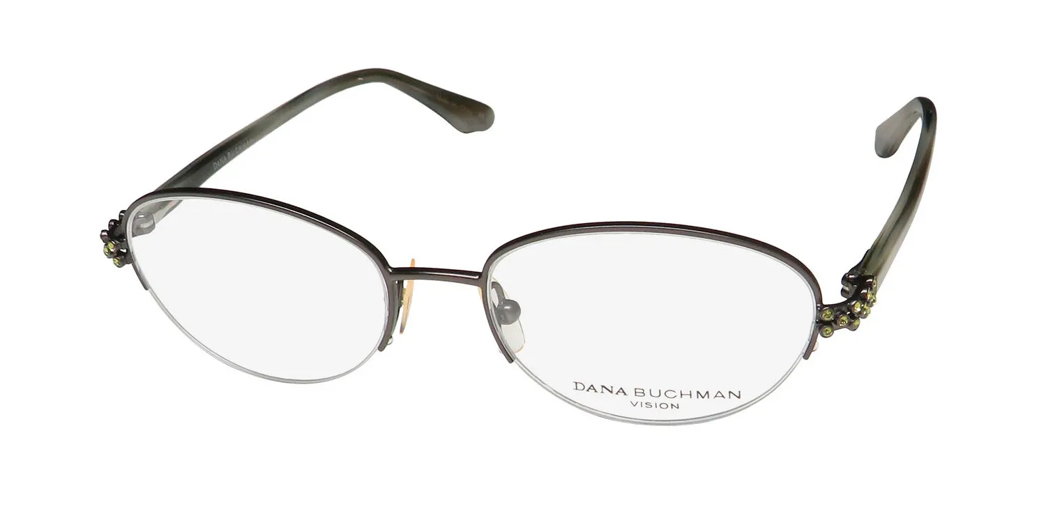 Dana Buchman Julia gm Eyeglasses Dark Satin Gunmetal 48mm