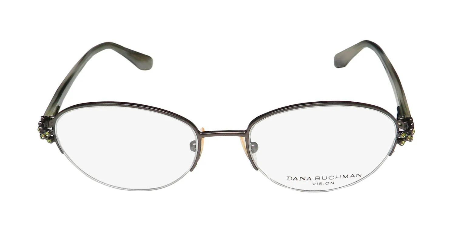 Dana Buchman Julia gm Eyeglasses Dark Satin Gunmetal 48mm 3