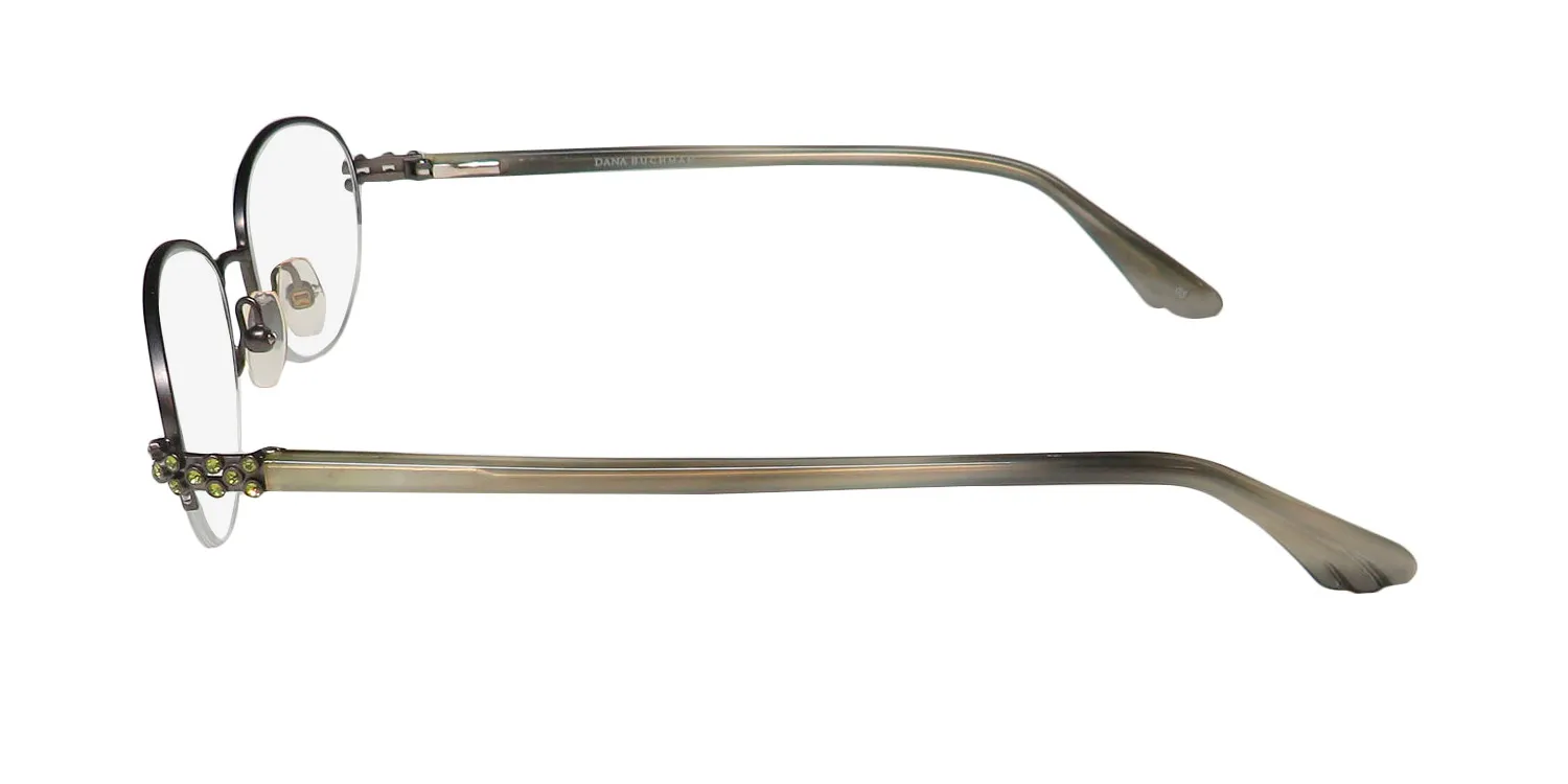 Dana Buchman Julia gm Eyeglasses Dark Satin Gunmetal 48mm 4