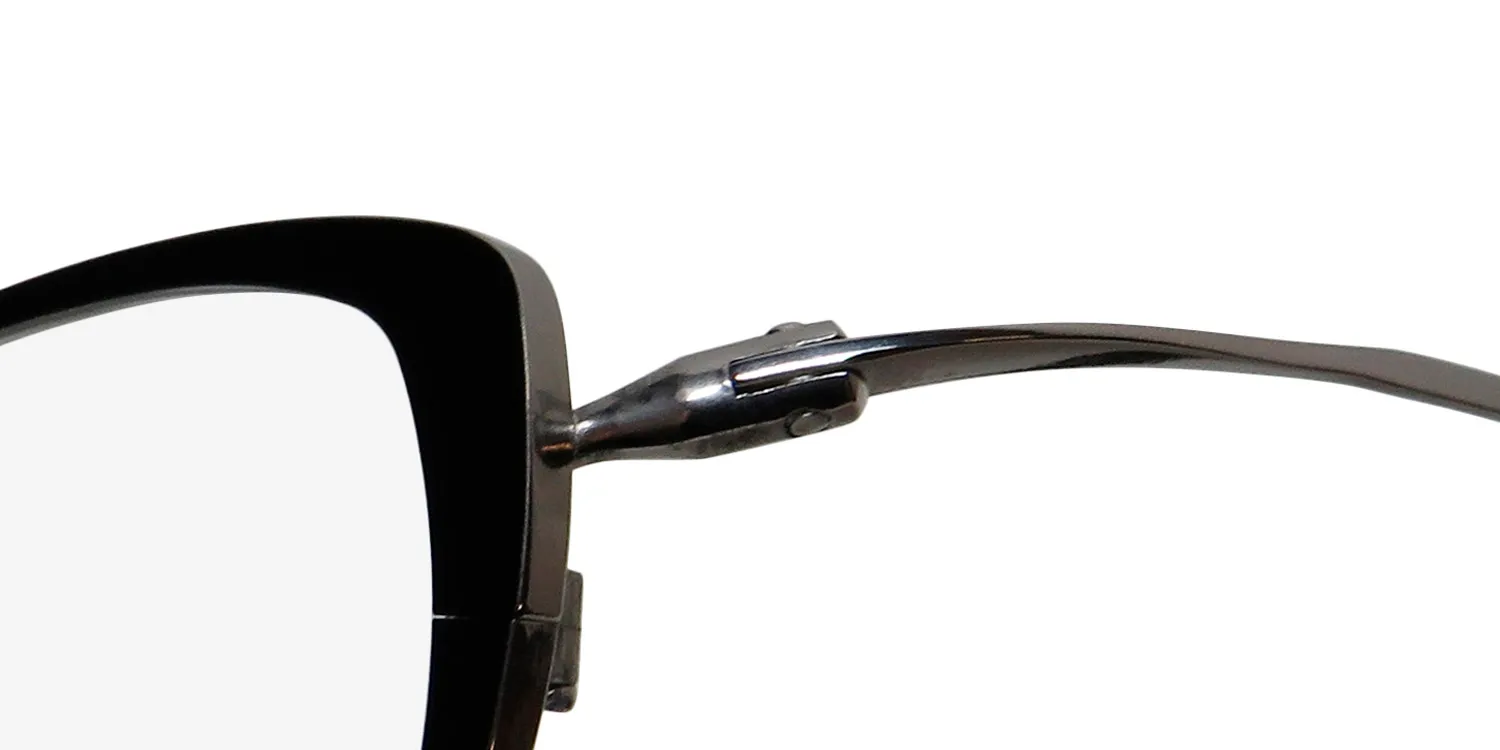 Dana Buchman Meridian bk Eyeglasses Black 46mm 6