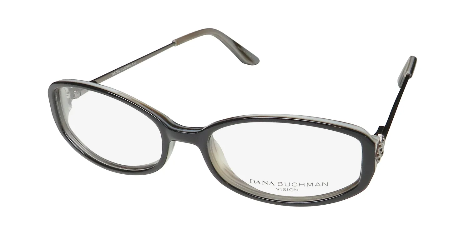 Dana Buchman Hazel bk Eyeglasses Black Ivory 50mm