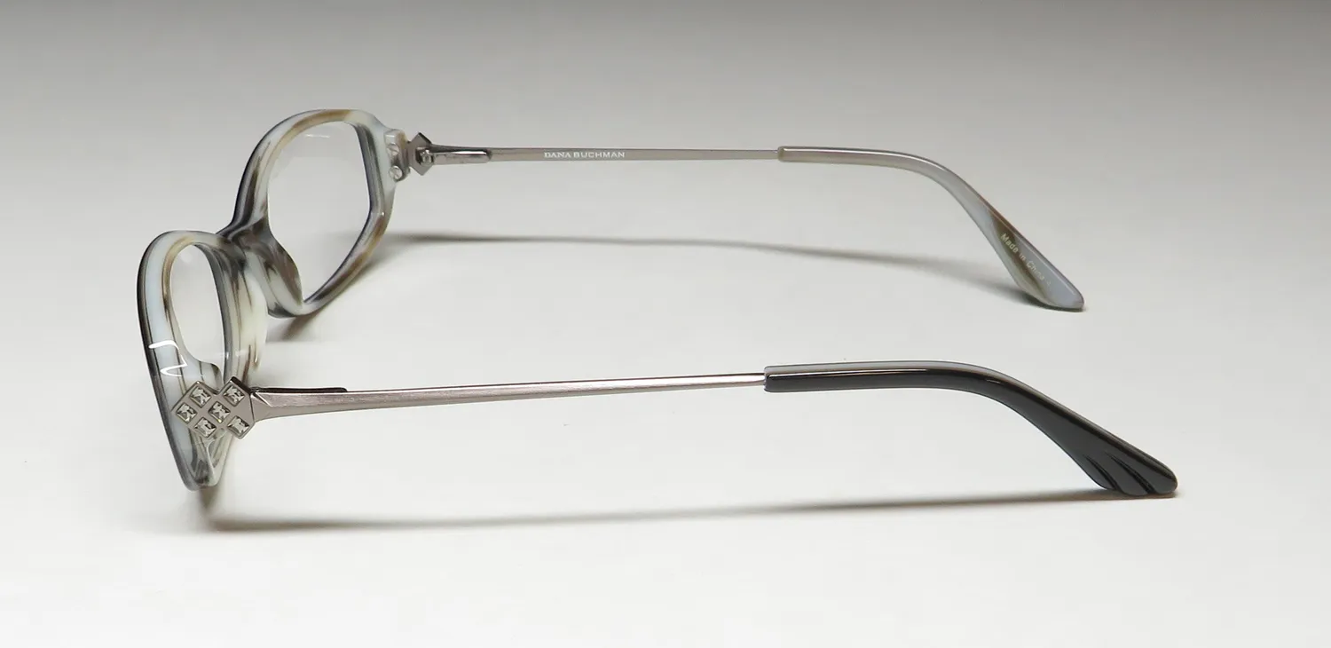 Dana Buchman Hazel bk Eyeglasses Black Ivory 50mm 4
