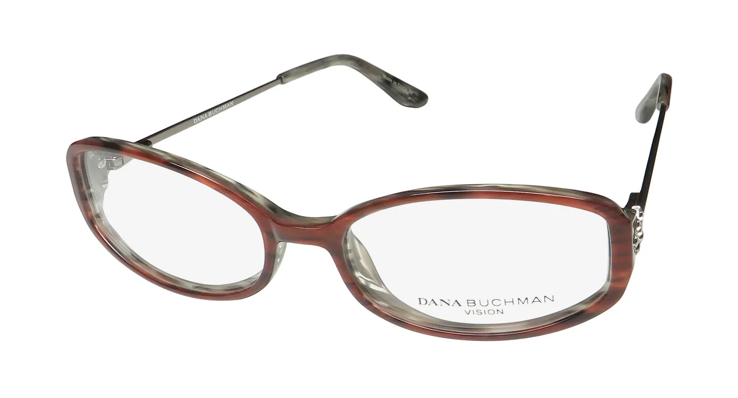 Dana Buchman Hazel bu Eyeglasses Burgundy Horn 50mm