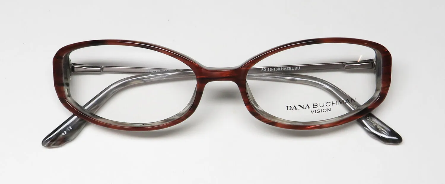 Dana Buchman Hazel bu Eyeglasses Burgundy Horn 50mm 2