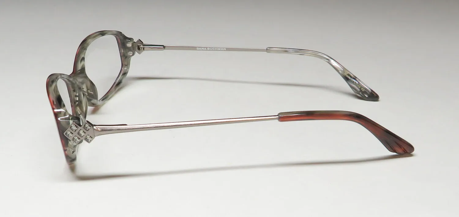 Dana Buchman Hazel bu Eyeglasses Burgundy Horn 50mm 4
