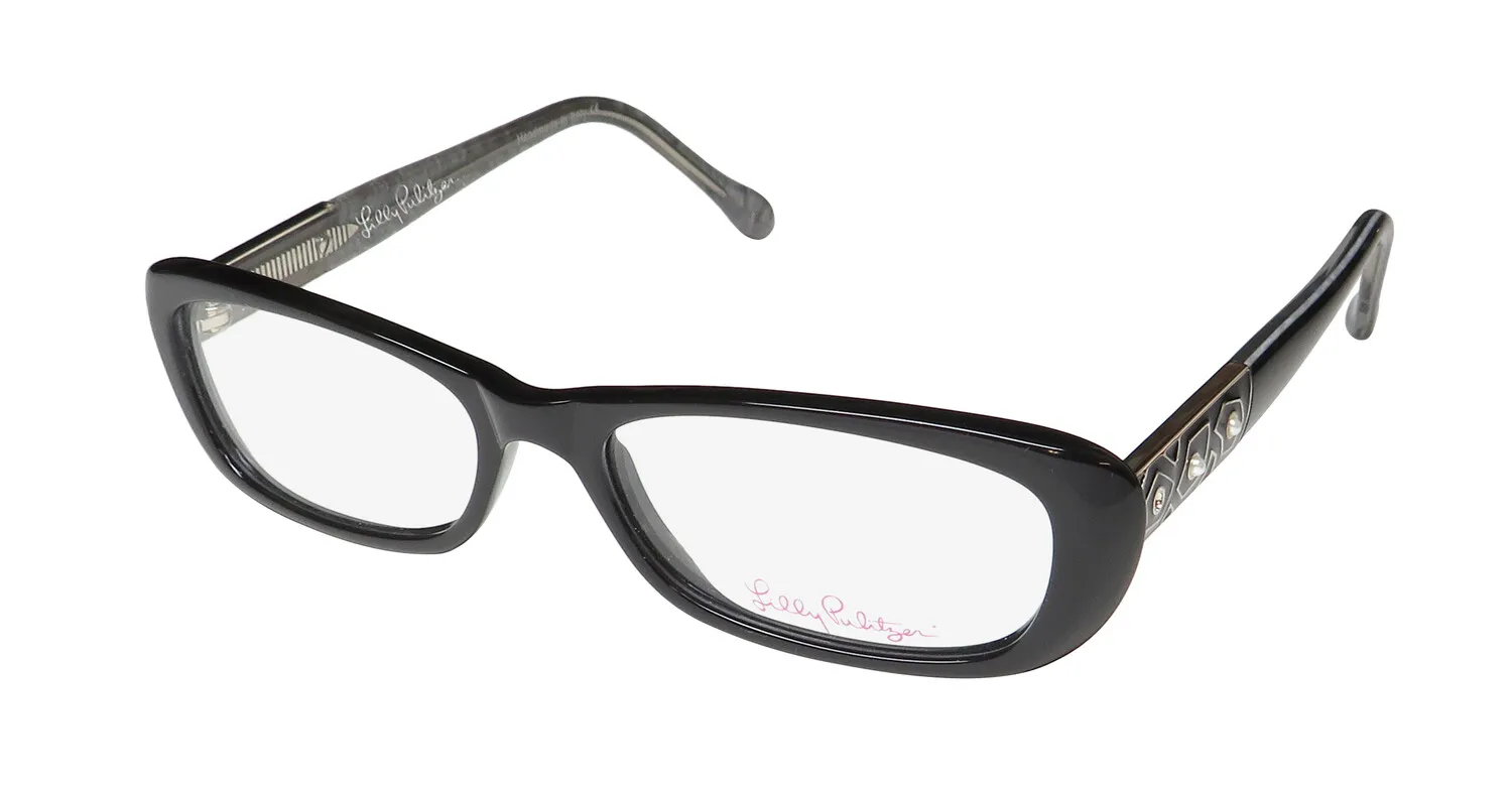 Lilly Pulitzer Rosalind bk Eyeglasses Black 50mm