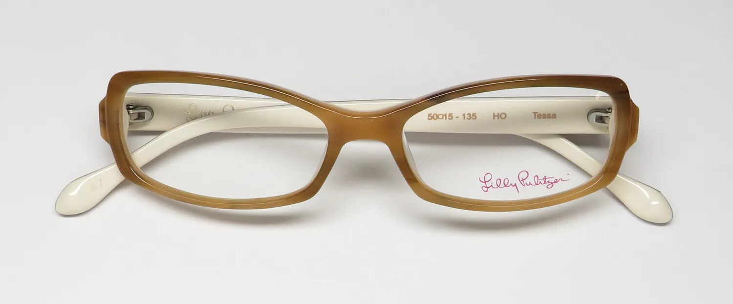 Lilly Pulitzer Tessa ho Eyeglasses Honey 50mm 2