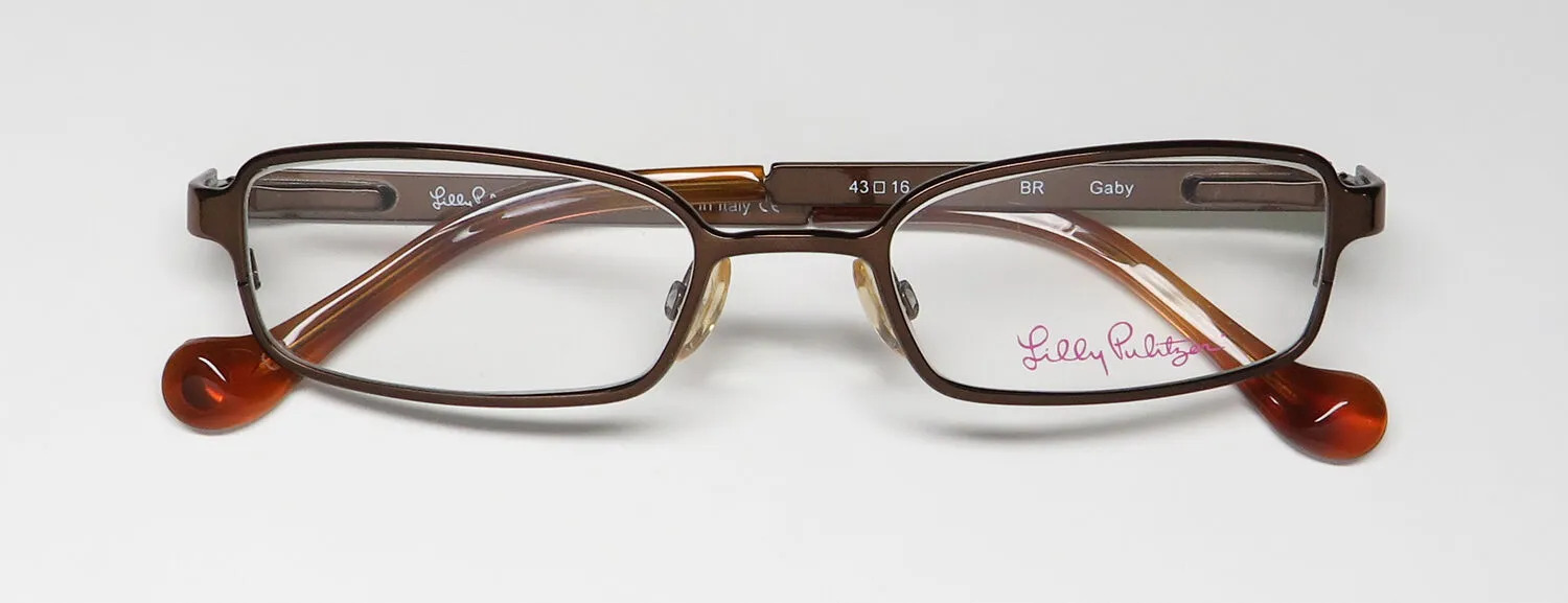 Lilly Pulitzer Gaby br Eyeglasses Brown 43mm 2
