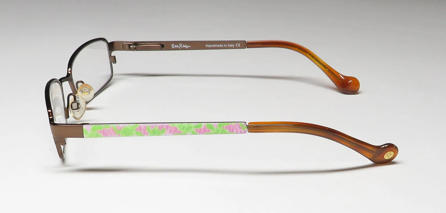 Lilly Pulitzer Gaby br Eyeglasses Brown 43mm 4