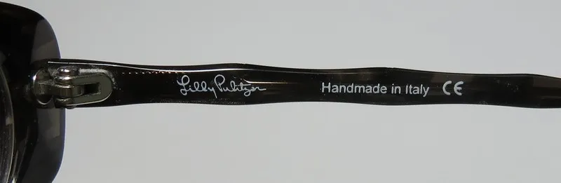 Lilly Pulitzer Meg bk Eyeglasses Black Horn With Glitter 50mm 7
