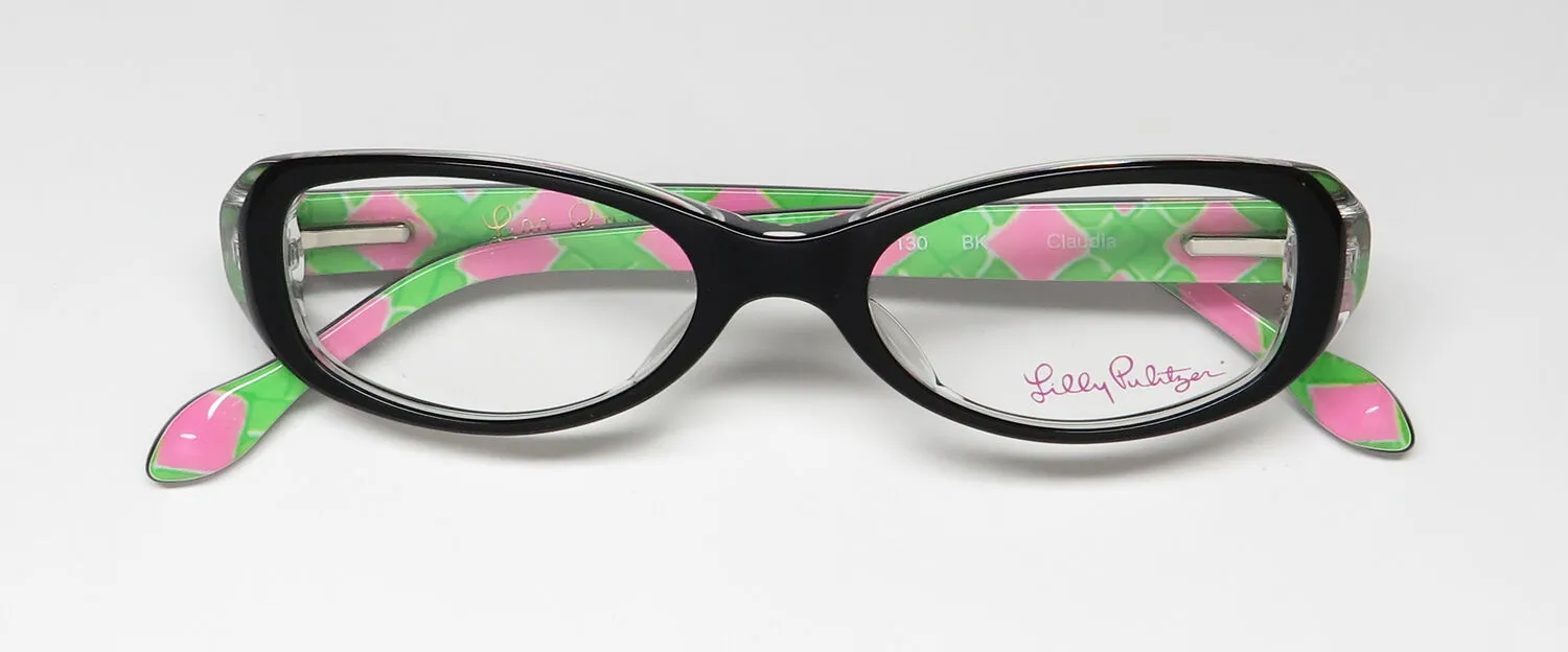 Lilly Pulitzer Claudia bk Eyeglasses Black 44mm 2