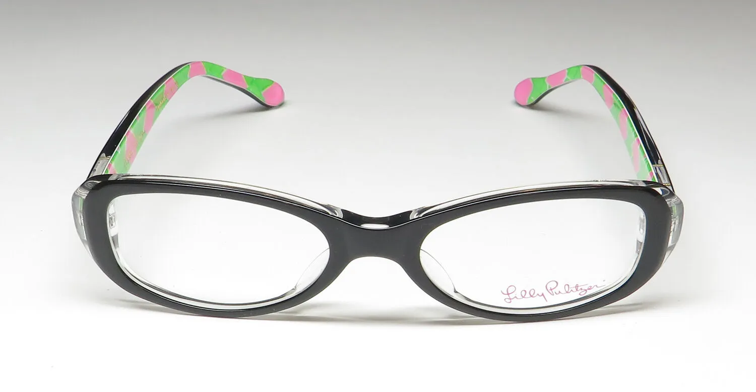 Lilly Pulitzer Claudia bk Eyeglasses Black 44mm 3