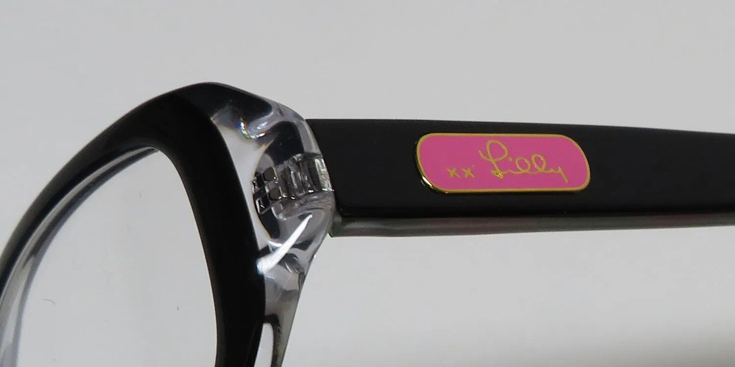 Lilly Pulitzer Claudia bk Eyeglasses Black 44mm 6