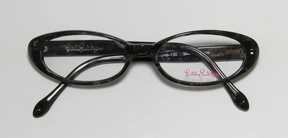 Lilly Pulitzer Lynne bk Eyeglasses Black With Glitter 51mm 2