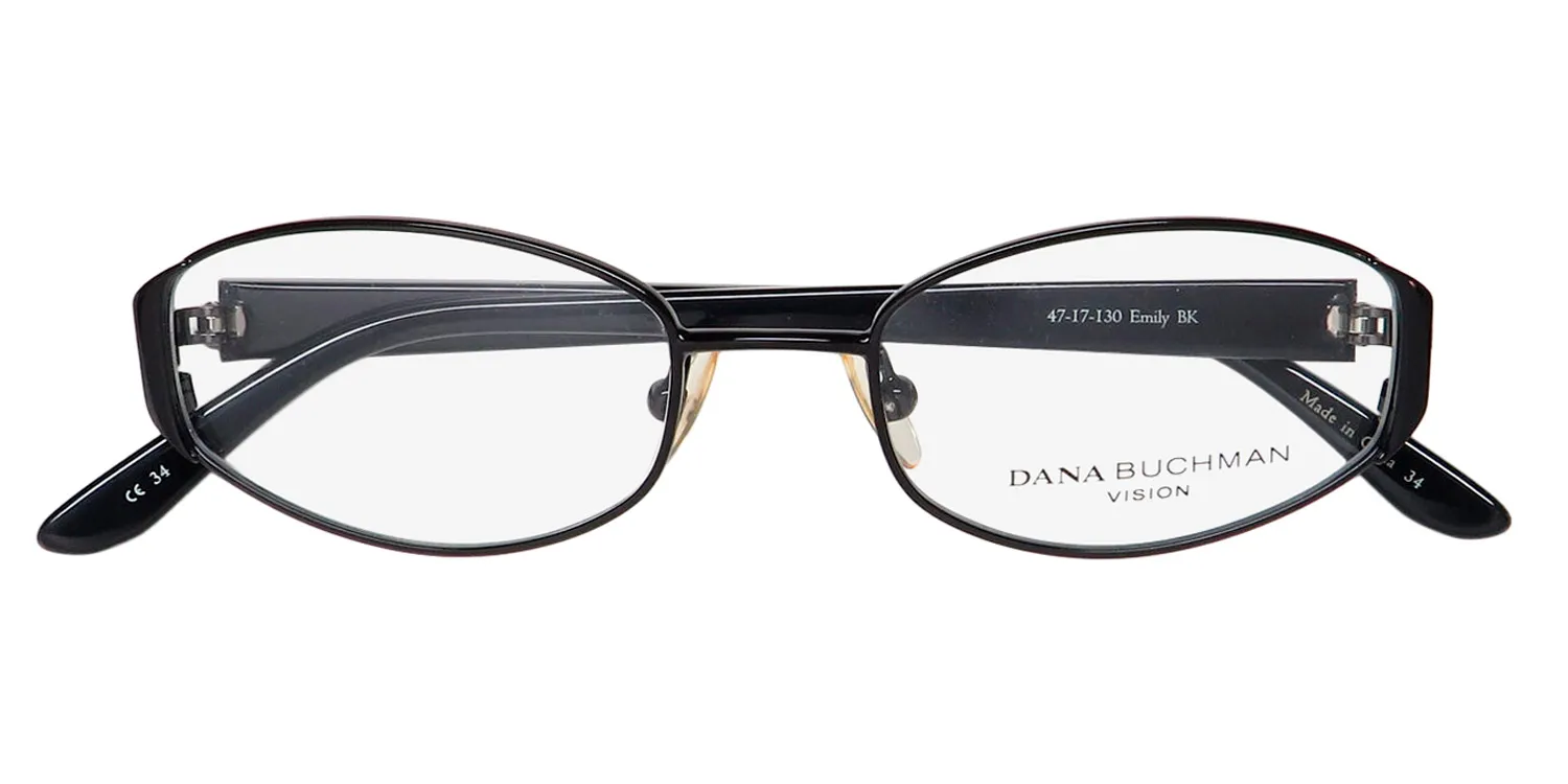 Dana Buchman Emily bk Eyeglasses Black 47mm 2