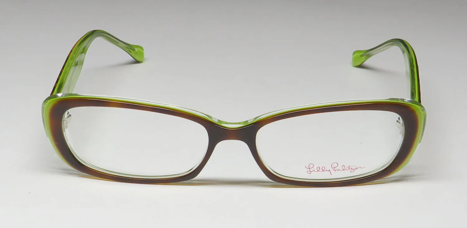 Lilly Pulitzer Saylie lm Eyeglasses Tortoise Lime 50mm 3