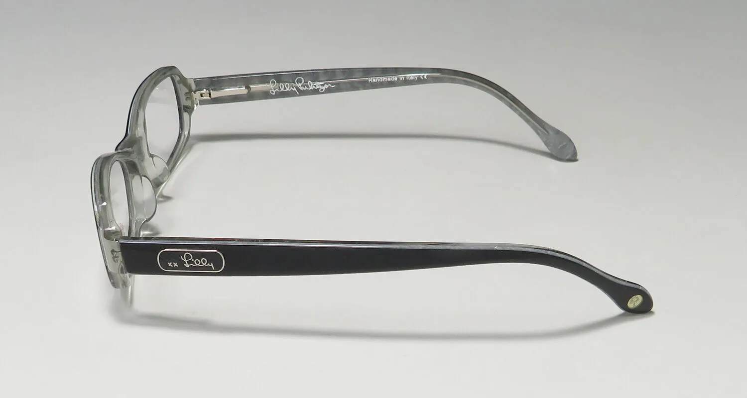 Lilly Pulitzer Reilly bk Eyeglasses Black 46mm 4