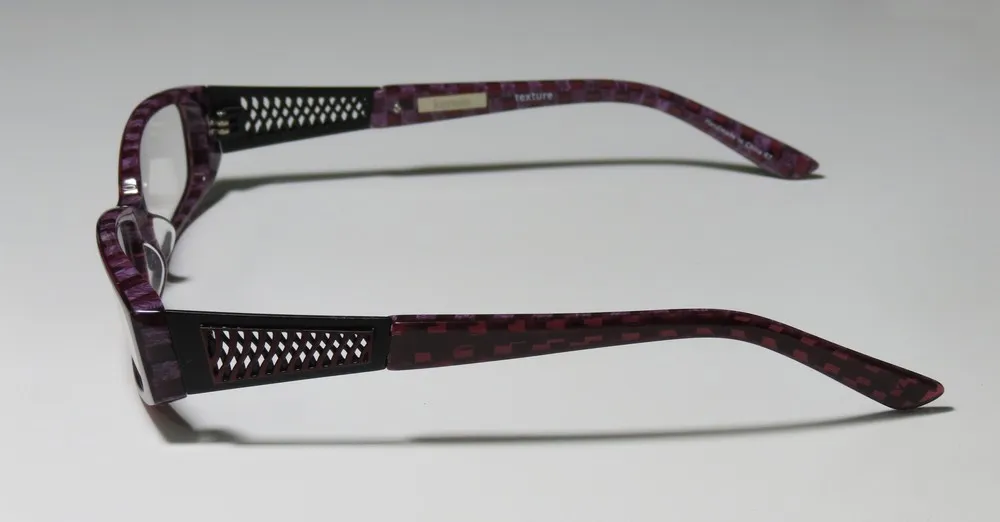 Kensie Texture vi Eyeglasses Square Pattern Burgundy 50mm 4