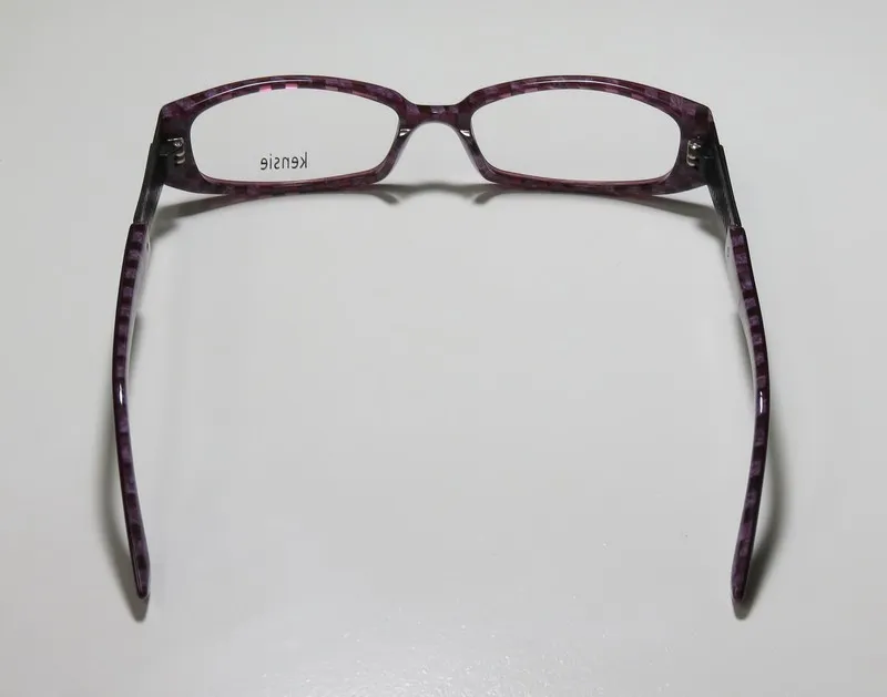 Kensie Texture vi Eyeglasses Square Pattern Burgundy 50mm 5