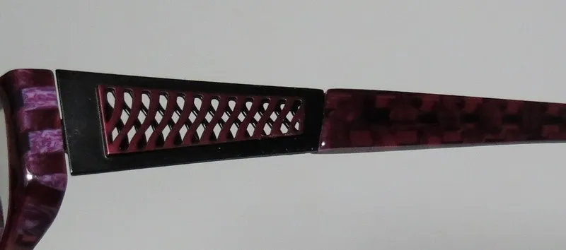 Kensie Texture vi Eyeglasses Square Pattern Burgundy 50mm 6