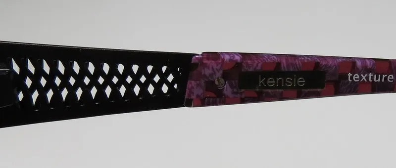 Kensie Texture vi Eyeglasses Square Pattern Burgundy 50mm 7