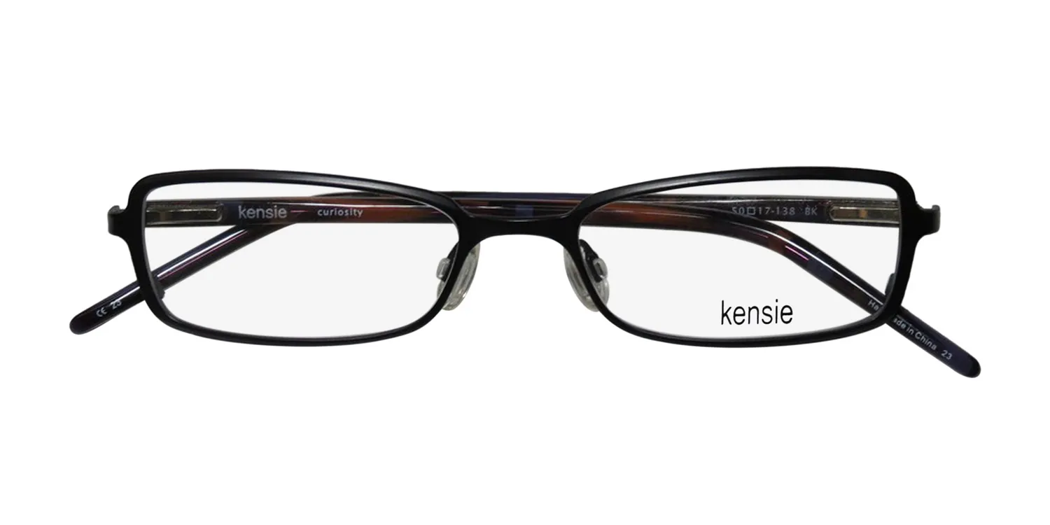 Kensie Curiosity bk Eyeglasses Matte Black 50mm 2