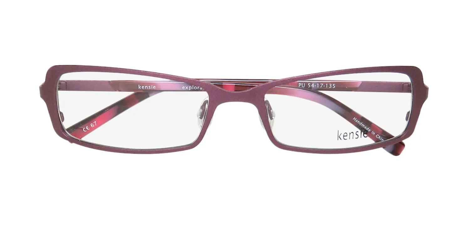 Kensie Exploration pu Eyeglasses Matte Purple With Glitter 54mm 2