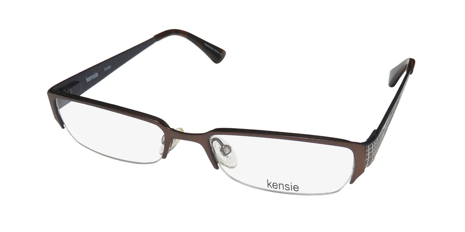 Kensie Listen br Eyeglasses Matte Brown 49mm