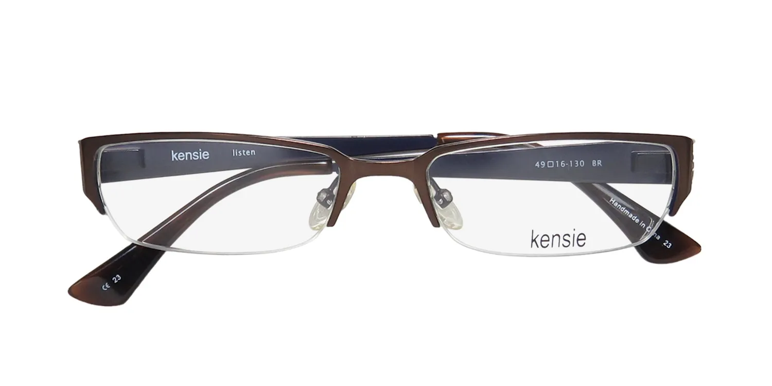 Kensie Listen br Eyeglasses Matte Brown 49mm 2