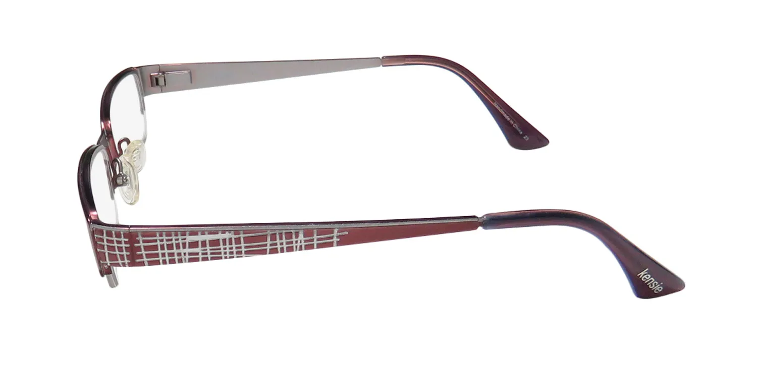 Kensie Listen me Eyeglasses Merlot 49mm 4