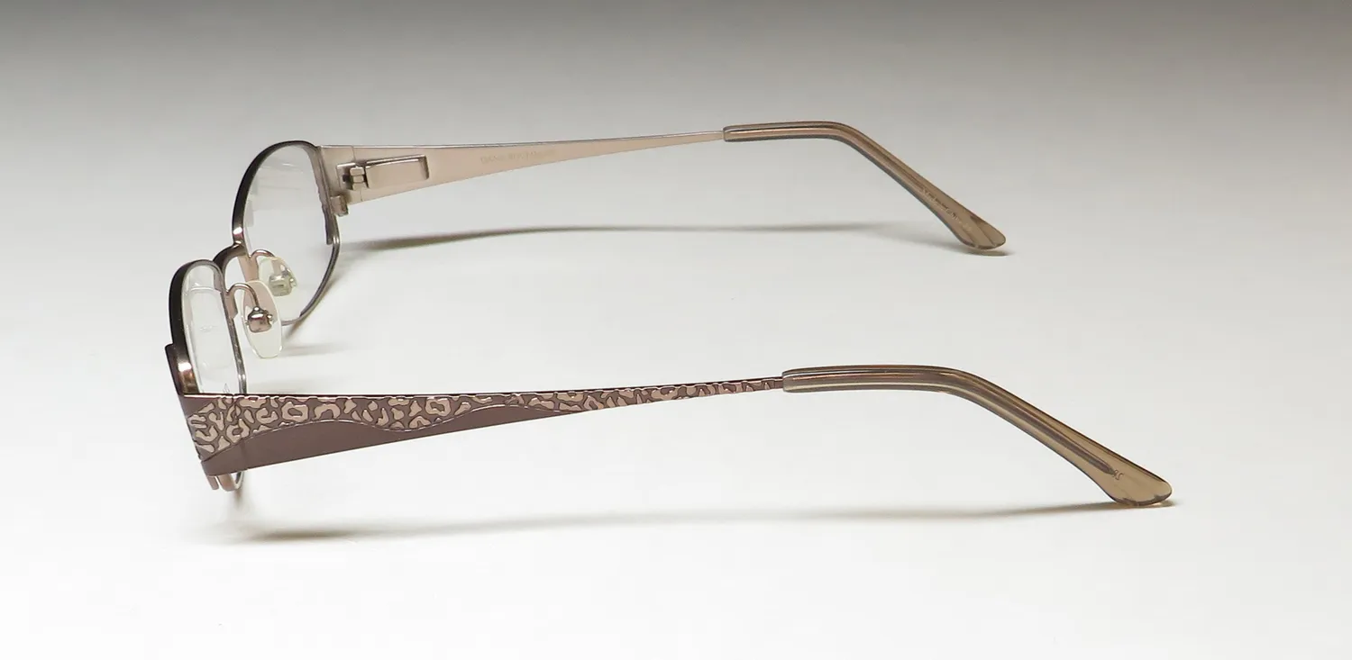 Dana Buchman Leila br Eyeglasses Brown 52mm 4