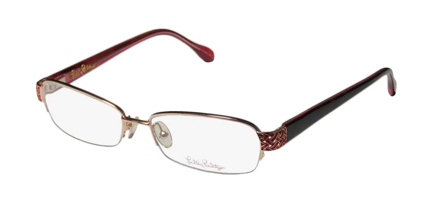 Lilly Pulitzer Eve yg Eyeglasses Gold 51mm