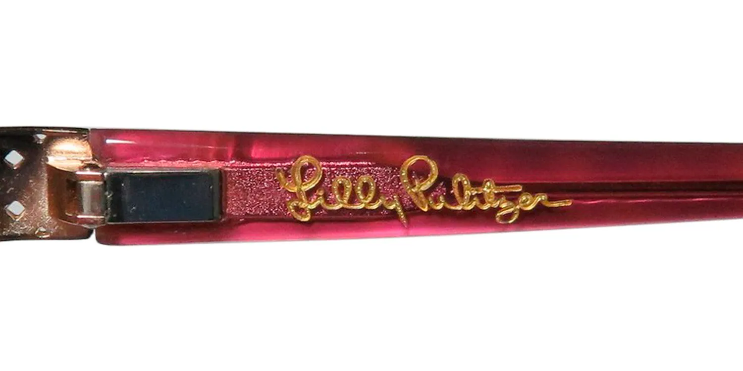 Lilly Pulitzer Eve yg Eyeglasses Gold 51mm 7