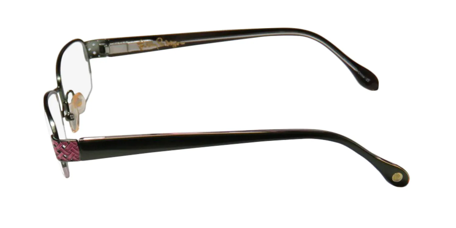 Lilly Pulitzer Eve ol Eyeglasses Olive 51mm 4
