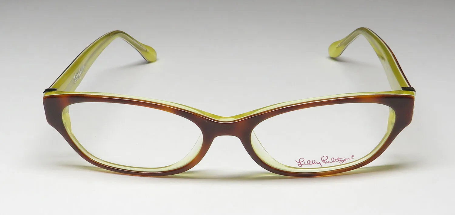 Lilly Pulitzer Naydia ho Eyeglasses Honey 51mm 3