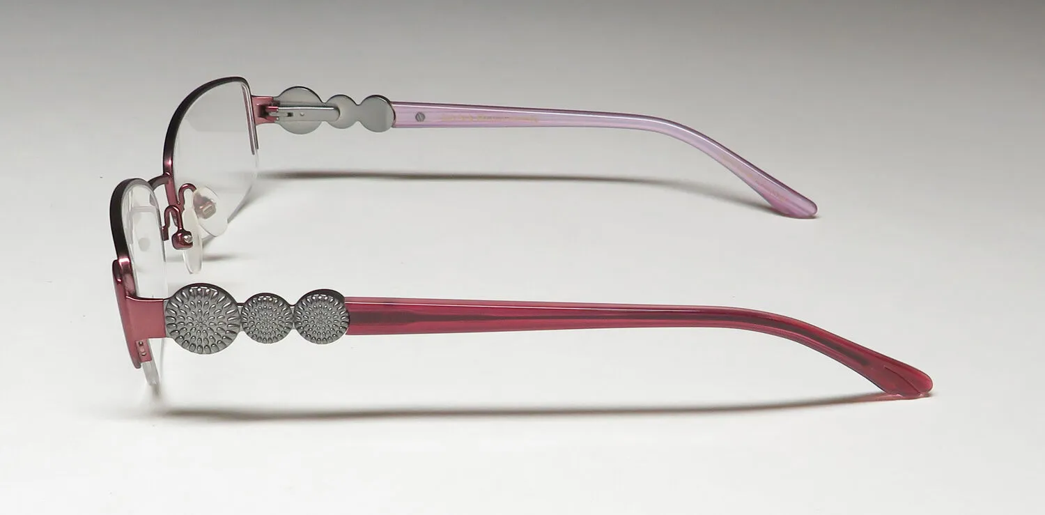 Dana Buchman Sapphira bu Eyeglasses Burgundy 51mm 4