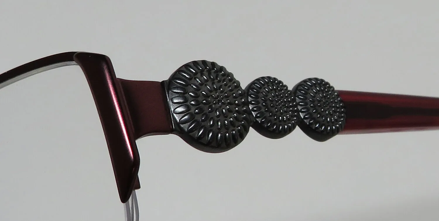 Dana Buchman Sapphira bu Eyeglasses Burgundy 51mm 6