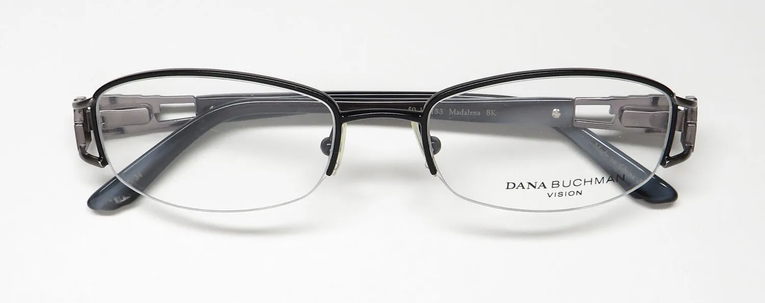 Dana Buchman Madalena bk Eyeglasses Black 50mm 2
