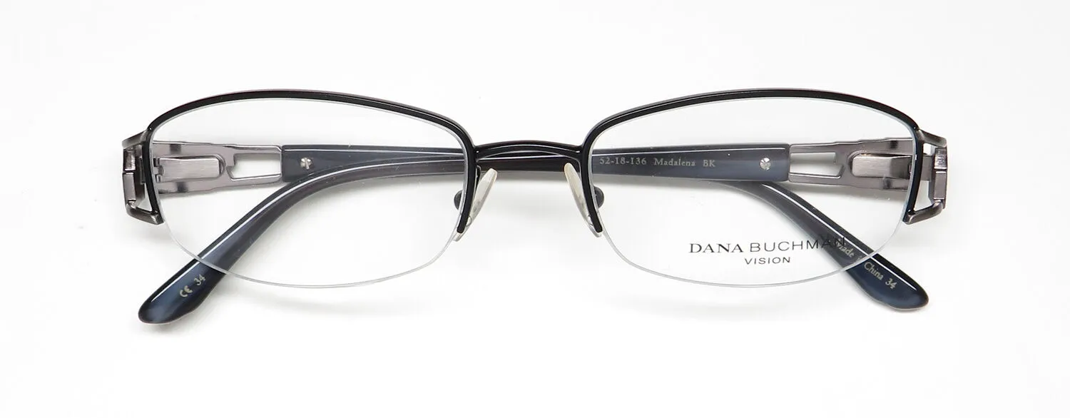Dana Buchman Madalena bk Eyeglasses Black 52mm 2