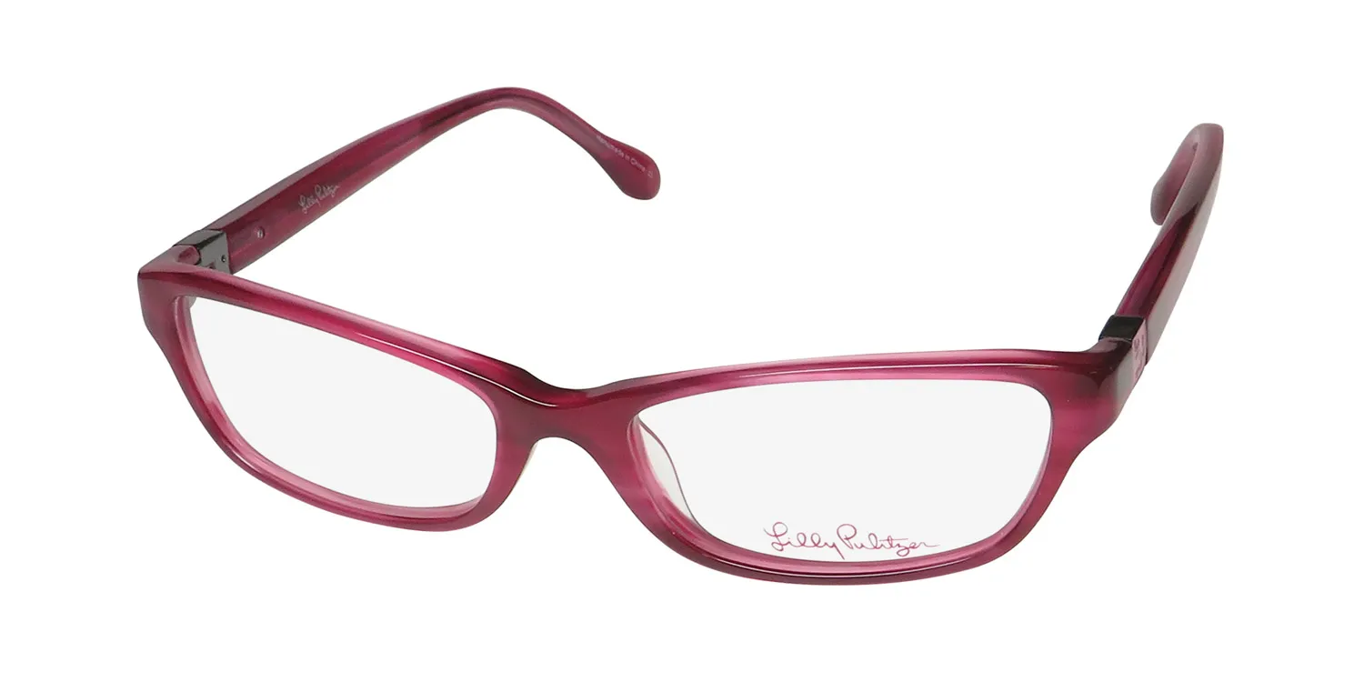 Lilly Pulitzer Sally ry Eyeglasses Ruby 50mm